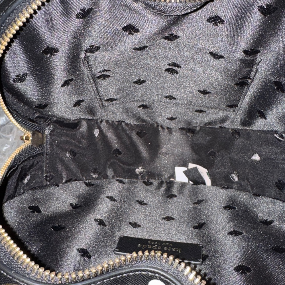 Kate Spade Love Shack Heart Black White Polka Dot Crossbody NWT - Picture 11 of 17